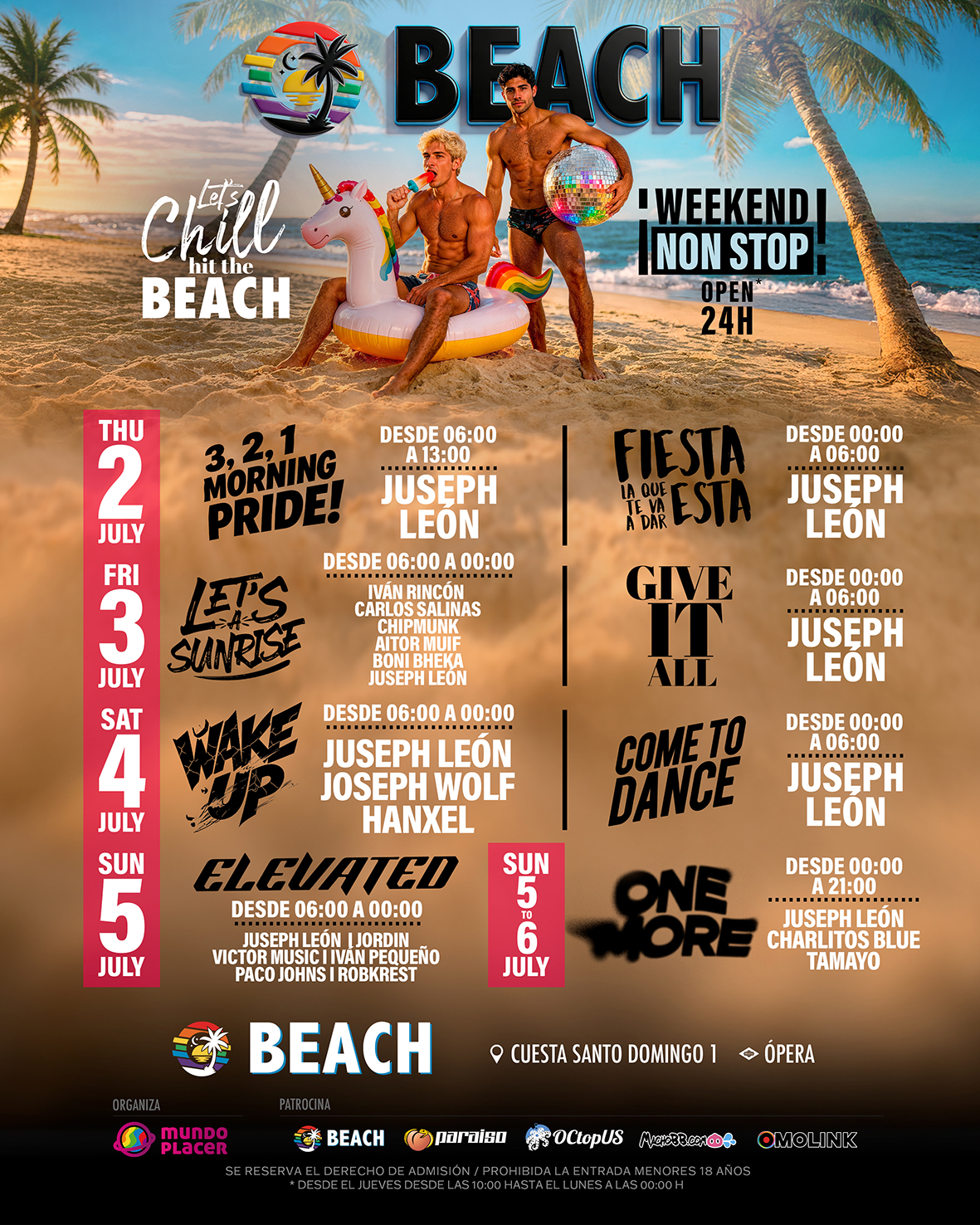 HORARIOS FIESTAS web